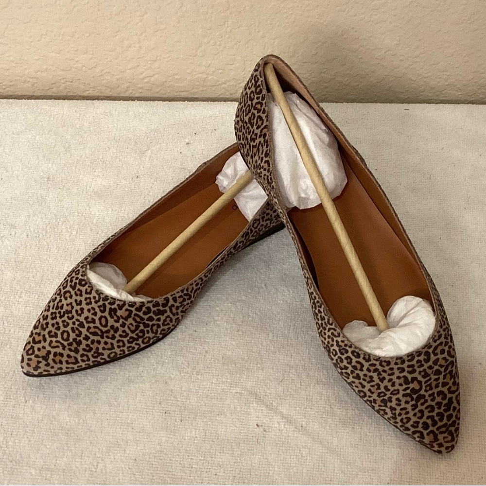 Lucky Brand Leopard Bethysa Suede Ballet Flat.  NIB. Fits like size 9